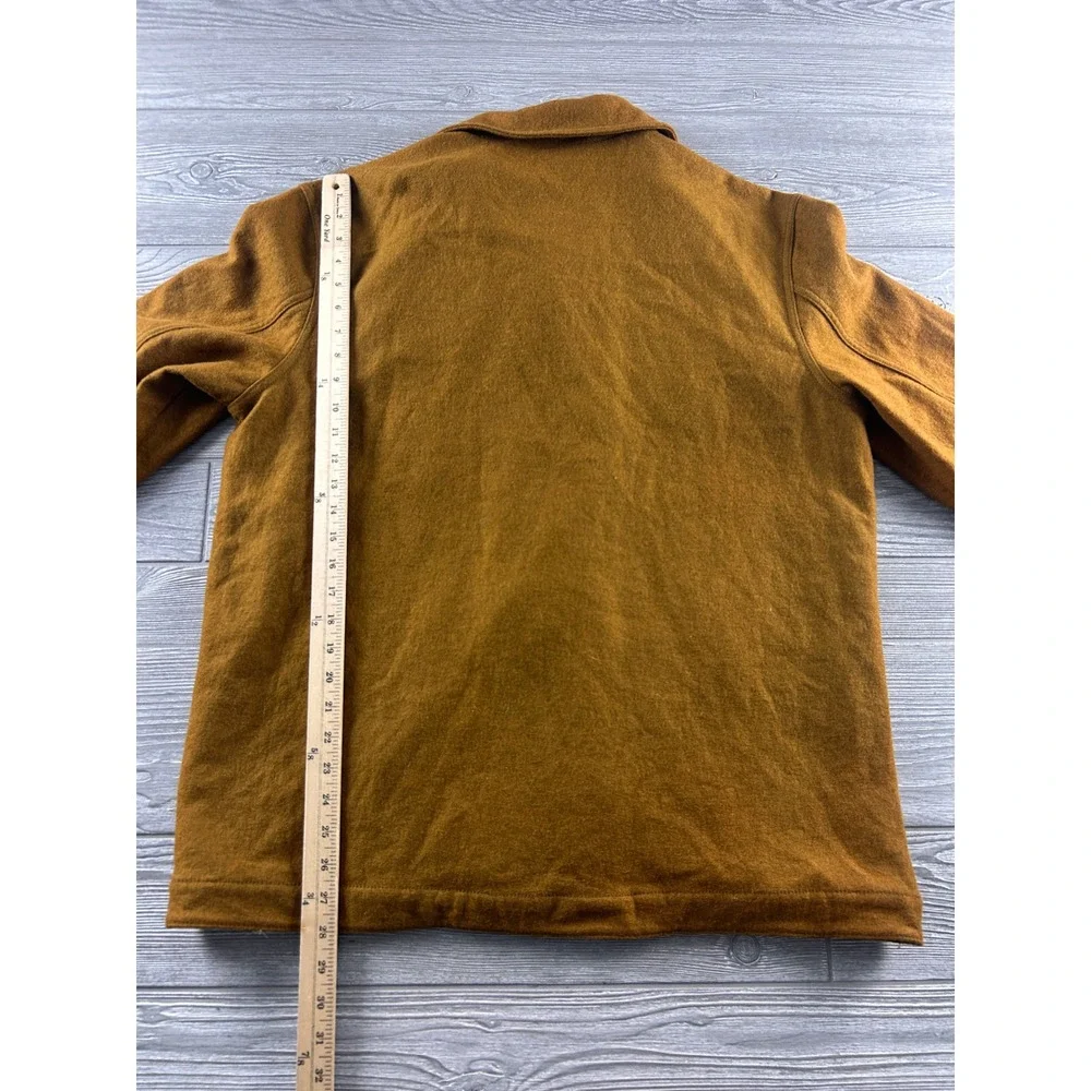 Banana Republic Mens XL Wool Blend Chore Coat Jacket Mustard Yellow Ochre 870